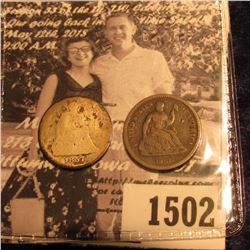 1502 . 1857 & 1861 U.S. Seated Liberty Half Dimes.