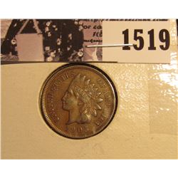 1519 . 1905 Indian Head Cent, Full Liberty EF.