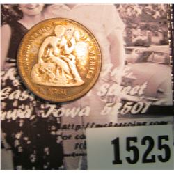 1525 . 1861 P U.S. Civil War Seated Liberty Dime, Good.