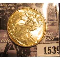 1539 . 1942 D Walking Liberty Half Dollar, Original toned BU.