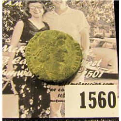 1560 . Emperor Constantius II,Roman Emperor from 337 to 361 AD. Copper follis. Reverse depicts soldi