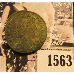 1563 . Emperor Constantius II,Roman Emperor from 337 to 361 AD. Copper follis. Reverse depicts soldi