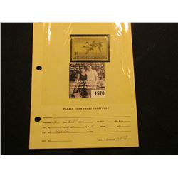 1570 . 1945 RW12 U.S. Department of the Interior Federal Migratory Waterfowl Stamp. Unused, not sign