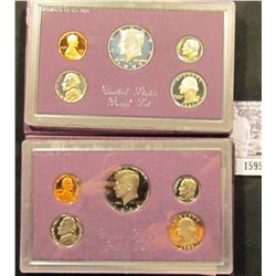 1595 . 1986 S & 87 S U.S. Proof Sets, Original as issued.