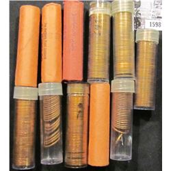 1598 . (127) 1959 P & (369) 1959 D Unc to BU Lincoln Cents in tubes and wrappers.
