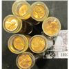 Image 2 : 1600 . (7) partial rolls of 1959 P BU Lincoln Cents, all are about ¾ full.