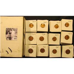 1605 . (23) 1960D, (11) 61D, (9) 63P, (42) 68S, (29) 69D, (17) 74P, & (2) D Gem BU Lincoln Cents car