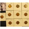 Image 1 : 1618 . 1937P, 39S, 40P, 45P, 51D, 52P, 52D, 54P, D, & S Lincoln Cents all grading from Brown Unc to 
