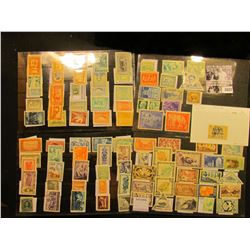 1683 . (4) Stock pages full of Stamps including Canada, Fiji, Bolivia, Costa Rica, Belgium Congo, Ge