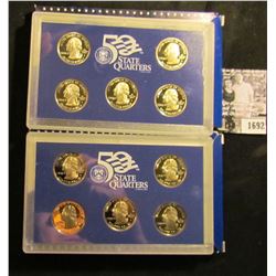 1692 . 2004 S & 2005 S Five-Piece Statehood U.S. Quarter Proof Set. Original as issued. Five-piece S