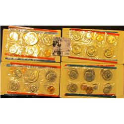 1701 . (2) 1974 & (2) 1980 U.S. Mint Sets in original cellophane and envelopes.