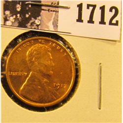 1712 . 1917 P Lincoln Cent, Mostly Red Brilliant Uncirculated.