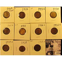 1716 . 1909 P (damaged); 13P G, 13S VF, 14P G, 15D VF, 16P G, 16D G, 16S F, 17S G, 18P G, 18D EF Lin