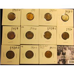 1731 . 1915D VG, 17P EF, D G+, 18D G+, 19P Fine, 19D VG, S VG, 20P VG, D Good, S VG, & 37S MS63 Linc