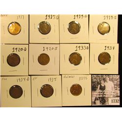 1732 . 1917P AU55, 17D G, 19D G, 19S VG, 20D G, S Good, 33D F, 34P F, D Fine, 35P EF, & 37S MS60 Lin