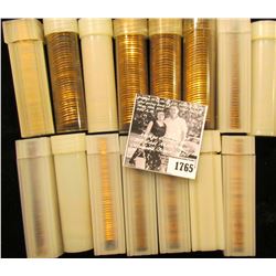 1765 . (15) Partial & Full Rolls of Lincoln Cents in plastic tubes, most appear to be BU Memorials, 