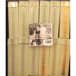 1767 . (5) Partial & Full Rolls of Lincoln Cents in plastic tubes, most appear to be BU Memorials, s