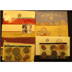 1776 . 1977, 84, 86, 87, 89, 90, & 91 U.S. Mint Sets. All original as issued. (total face value $14.