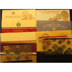 1777 . 1984, 86, 87, 89, 90, 91, & 94 U.S. Mint Sets. All original as issued. (total face value $12.
