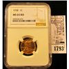 Image 1 : 1783 . 1930 P Lincoln Cent, NGC slabbed MS65 RD.