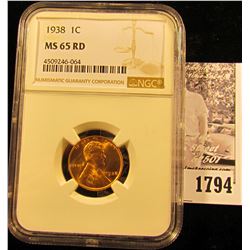 1784 . 1935 D Lincoln Cent ICG slabbed MS66 RD