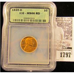 1787 . 1936 S Lincoln Cent NGC slabbed MS65 RD.