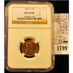 1789 . 1937 P  Lincoln Cent NGC slabbed MS67 RD.