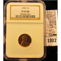 1803 . 1952 P Lincoln Cent NGC slabbed PF67 RD