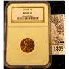 Image 1 : 1805 . 1955 S Lincoln Cent NGC slabbed MS67 RD.