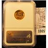 Image 2 : 1805 . 1955 S Lincoln Cent NGC slabbed MS67 RD.