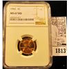 Image 1 : 1813 . 1962 P Lincoln Cent NGC slabbed MS67 RD.