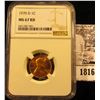 Image 1 : 1816 . 1970 D Lincoln Cent NGC slabbed MS67 RD.
