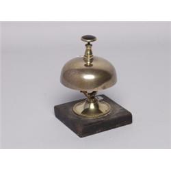 Enamelled Brass & Bronze Hotel Desk Bell