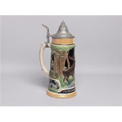 Old German Stein Pewter Lid