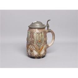 Antique German Glazed Ceramic Stein