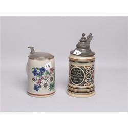 Two Old Beer Steins   Salzburg