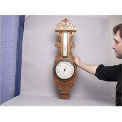 Antique Aneroid Barometer in Case