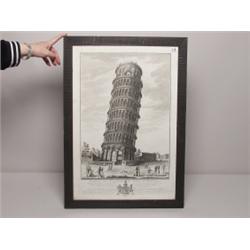 Italian Engraving Veduta Del Canpanile