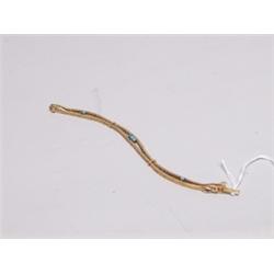 18K Gold & Turquoise Bracelet 23.8 Grams