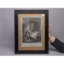 Antique French Etching ...LeMatin