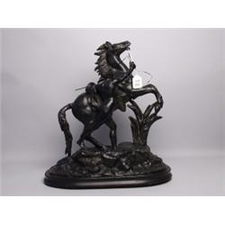 Antique Marley Horse Spelter