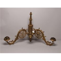 Antique Electrified Gas Light Fixture C 1880