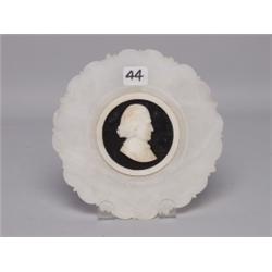 Marble Plate with Cameo Mask in Center