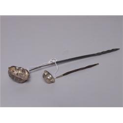 2 Georgian Sterling Silver Punch Ladles