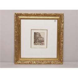 Paul Cezanne Sepia Etching on Paper