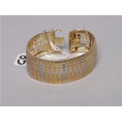 Gold Bracelert 18 K Italian Tricolour 47.65 Gr