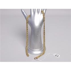 Victorian Gilt Metal Woven Mesh Necklace