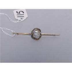 Gold Bar Brooch   3.5 Grams