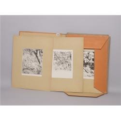 31 Otto Scubert German Engravings Folio