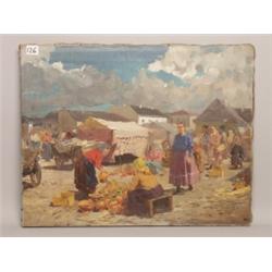Late 19th C Oil Painting on Canvas